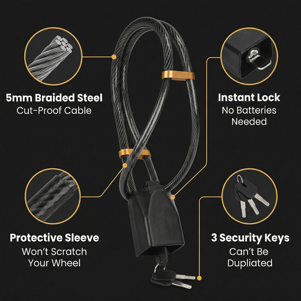 Steer Safe™ Anti-Theft Steering Lock