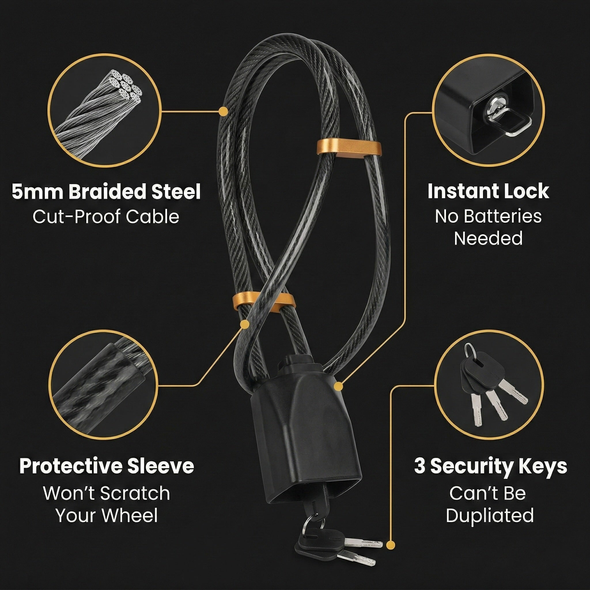 Steer Safe™ Anti-Theft Steering Lock